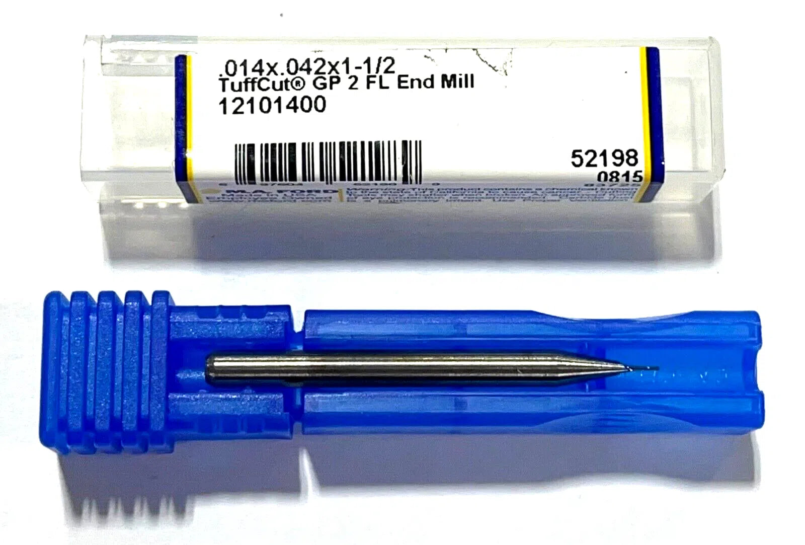 M.A. Ford .014" Miniature Carbide End Mill 2 Flute TuffCut General Purpose USA