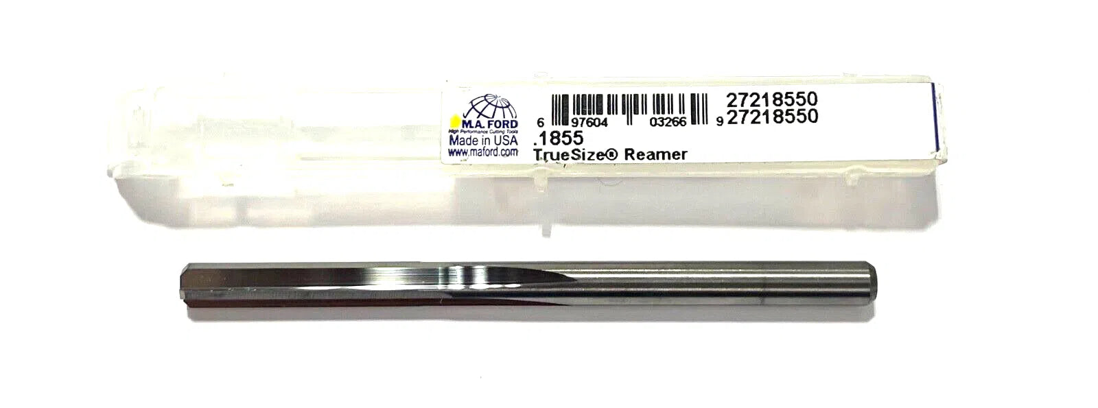M.A. Ford .1855 Solid Carbide TrueSize Chucking Reamer 4 Flute USA Made 03266