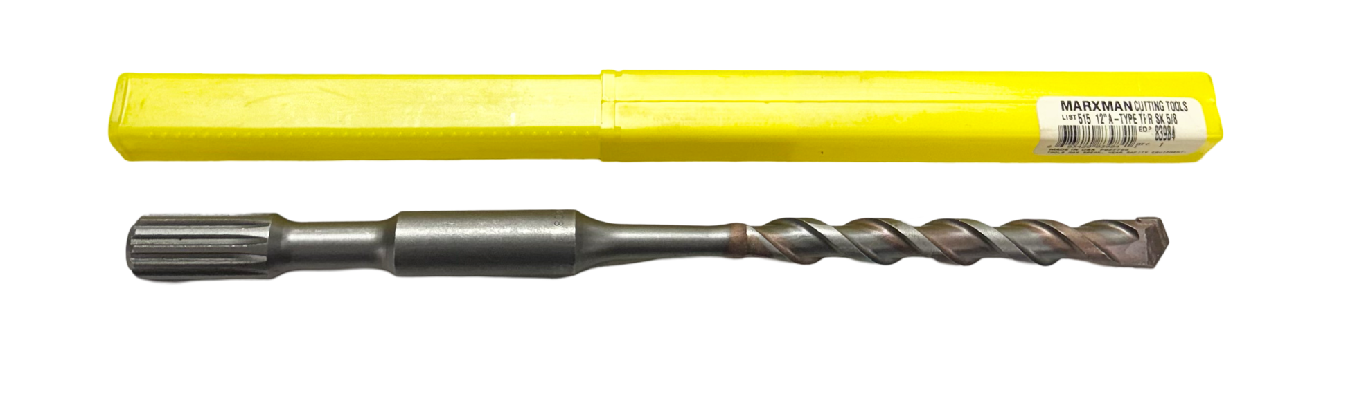 Marxman 5/8" x 12" Spline Drive Percussion Hammer Drill Carbide Tipped USA Made