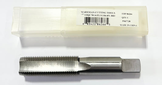 Marxman 7/8"-14 HSS Hand Tap 4 Flute H4 Plug Tap