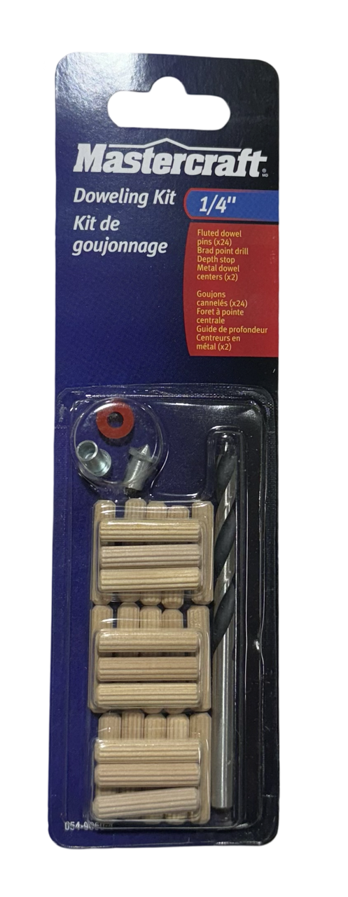 MasterCraft 1/4" Hardwood Dowel Accessory Kit, 27 Pieces
