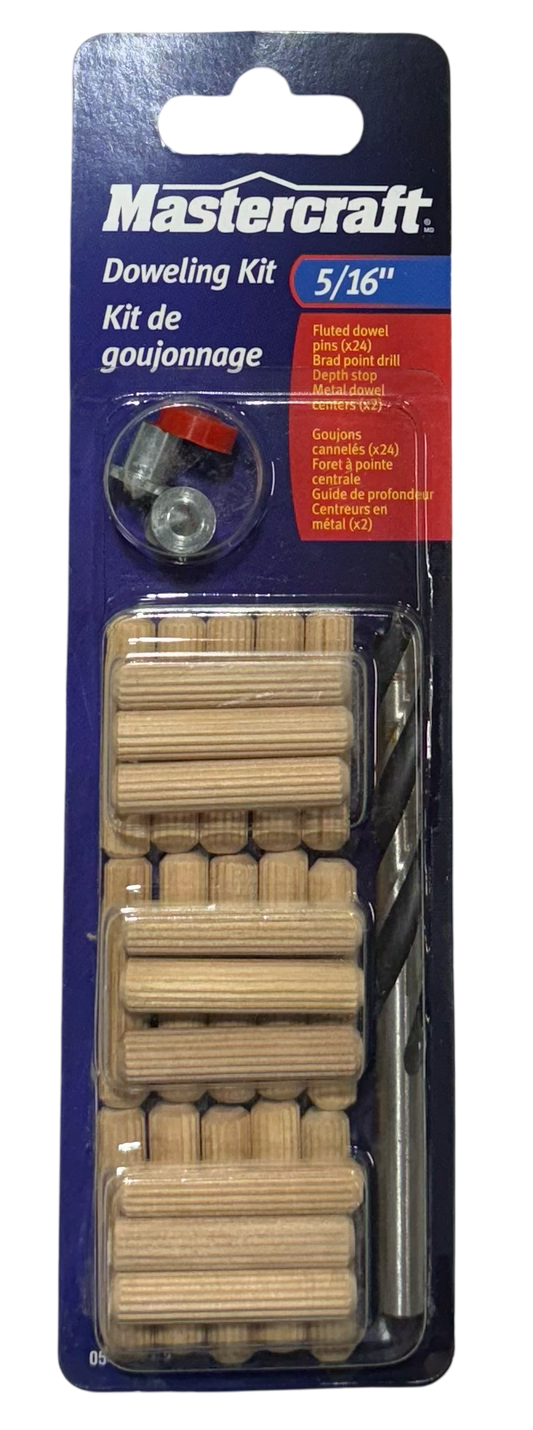 MasterCraft 5/16" Hardwood Dowel Accessory Kit, 27 Pieces