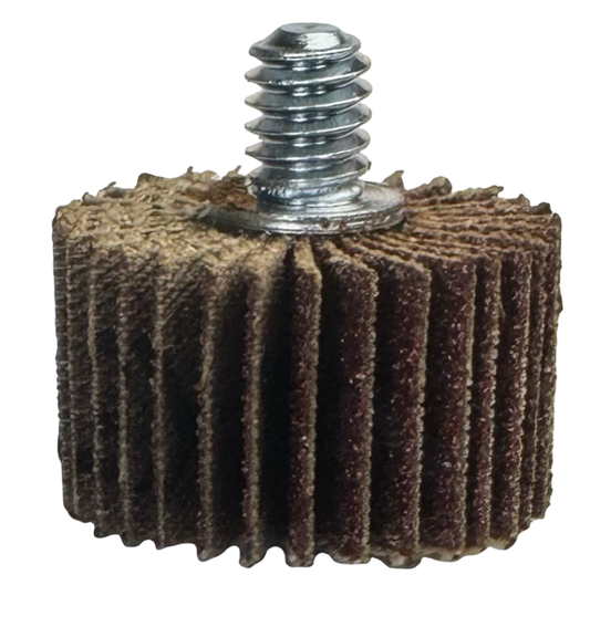 Merit 1-5/8" x 1/2" x 1/4-20 Super Finish Flap Wheel 60 Grit A/O 10 Pack
