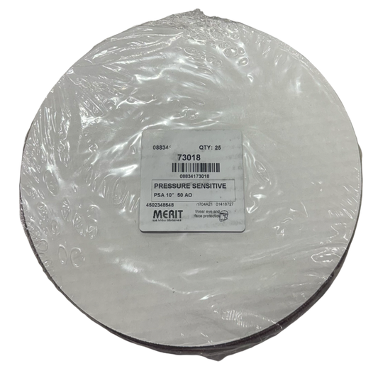 Merit 10" PSA Sanding Discs 50 Grit Aluminum Oxide 25 Pack