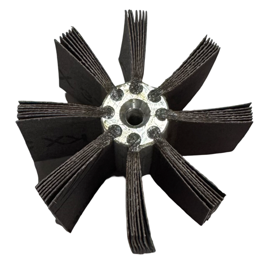 Merit 2-3/4" x 1-1/2" Bore Polisher 240 Grit Very Fine Aluminum Oxide