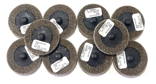 Merit 2" x 1/4" Unitized Wheel 2AM Type TR Aluminum Oxide Medium Grade 10 Pack
