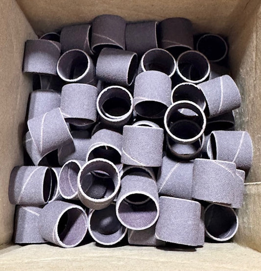 Merit 3/4" x 3/4" Spiral Sanding Band 120 Grit Aluminum Oxide 100 Pack
