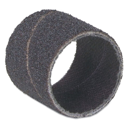 Merit 3/8" x 1" Abrasive Spiral Wound Bands 36 Grit Aluminum Oxide 100 Pack