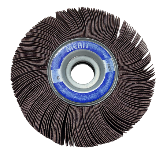 Merit 6" x 1" x 1" High Performance Flap Wheel 60 Grit Ceramic Alumina