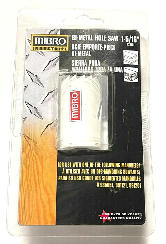 Mibro 1-5/16" Bi-Metal Hole Saw