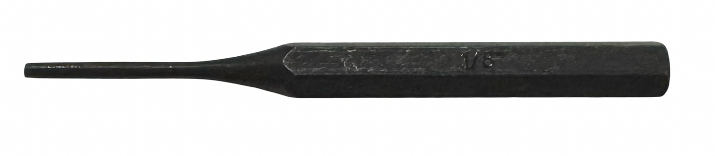 Mibro 1/8" Pin Punch 4-1/2" Long Black Oxide