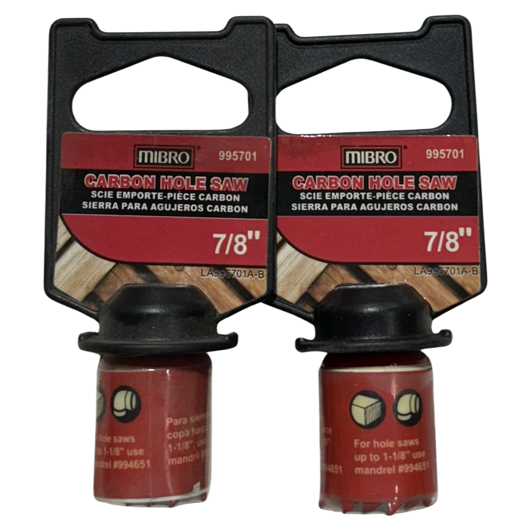 Mibro 7/8" Carbon Hole Saw 2 Pack