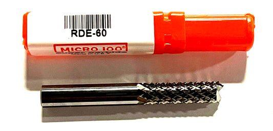 Micro 100 1/4" Solid Carbide Router Bit Fishtail Point 1/4" Shank USA Made
