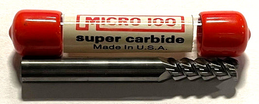 Micro 100 9/32" Carbide End Mill High Performance 3 Flute 60Â° Helix USA Made