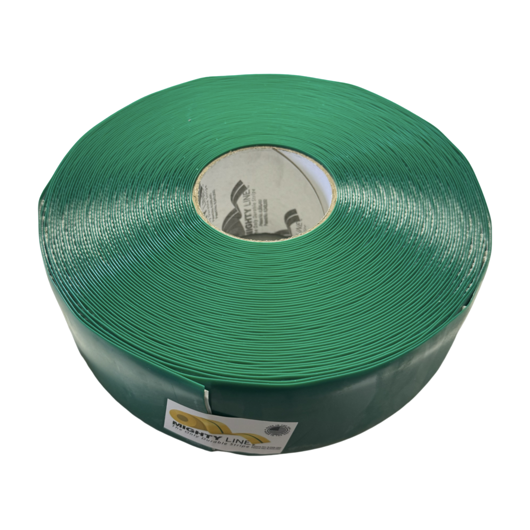 Mighty Line 3" Heavy Duty Green Safety Floor Tape 100ft 1 Roll