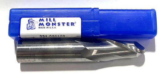 Mill Monster 3/4" Carbide Ball Nose End Mill 2 Flute Regular Length USA Made