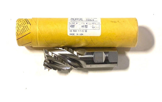 Morse 1-1/2" Cobalt M42 End Mill Roughing Finishing Coolant Fed 38Â° Helix USA