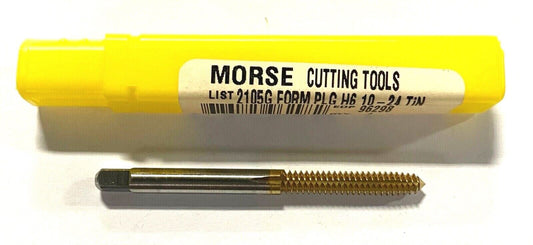 Morse 10-24 Tap HSS Thread Forming Plug Tap Tin Coated H6 USA Made 96298