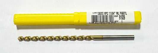 Morse 11/64" Cobalt Taper Length Drill Tin Coated Parabolic Flute
