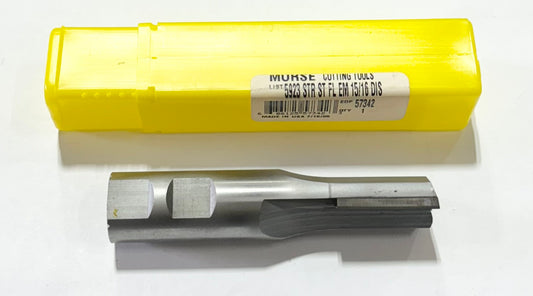 Morse 15/16" Carbide Tipped End Mill Two Flute - Straight Flute 7/8" Shank USA