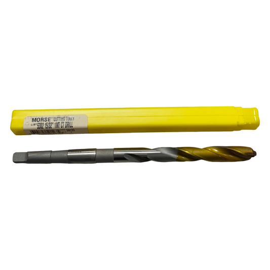 Morse 15/32" Carbide Tipped Taper Shank Drill 1MT USA Made