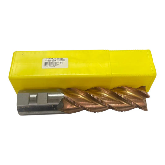 Morse 2" x 2" x 6" x 9-3/4 Cobalt Roughing End Mill 4FL Coolant Thru TiCN Coated