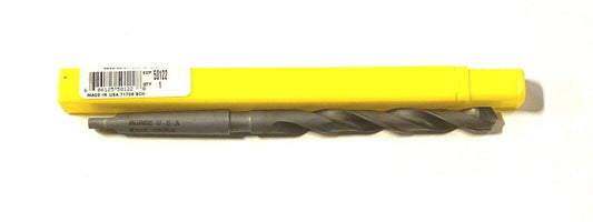 Morse 29/64" Drill Bit 118Â° Carbide Tipped Taper Shank 1MT USA Made 50122