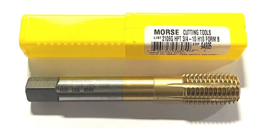 Morse 3/4-10NC High Performance Thread Forming Bottoming Tap Tin Coating USA