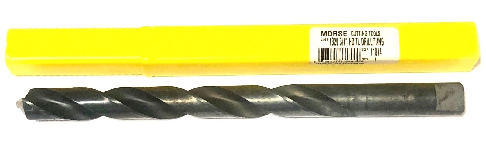 Morse 3/4" Drill Bit Extra Length Taper Length Heavy Duty Drill Tanged USA Made