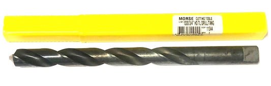 Morse 3/4" Drill Bit Extra Length Taper Length Heavy Duty Drill Tanged USA Made