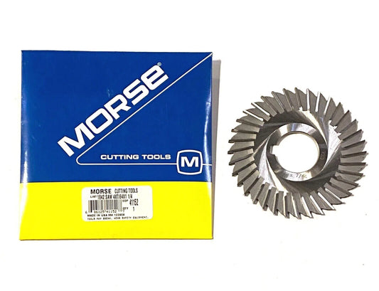 Morse 4" x 7/64" x 1-1/4" Metal Slitting Saw HSS 36 Teeth Straight Tooth USA