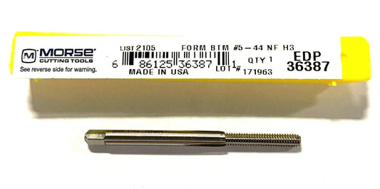 Morse 5-44 Tap Thread Forming Bottoming Tap HSS H3 USA Made 36387