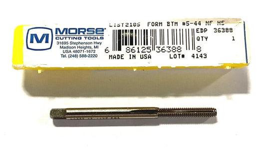Morse 5-44 Tap Thread Forming Bottoming Tap HSS H5 USA Made 36388