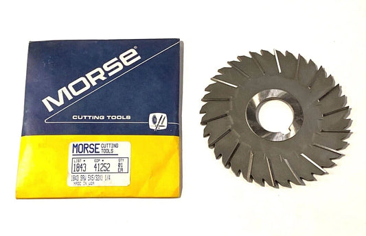 Morse 5" x 5/32" x 1-1/4" Metal Slitting Saw HSS 36 Staggered Tooth USA Made