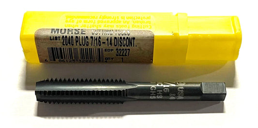 Morse 7/16-14 HSS Hand Tap GH5 4 Flute Black Oxide USA Made 32227