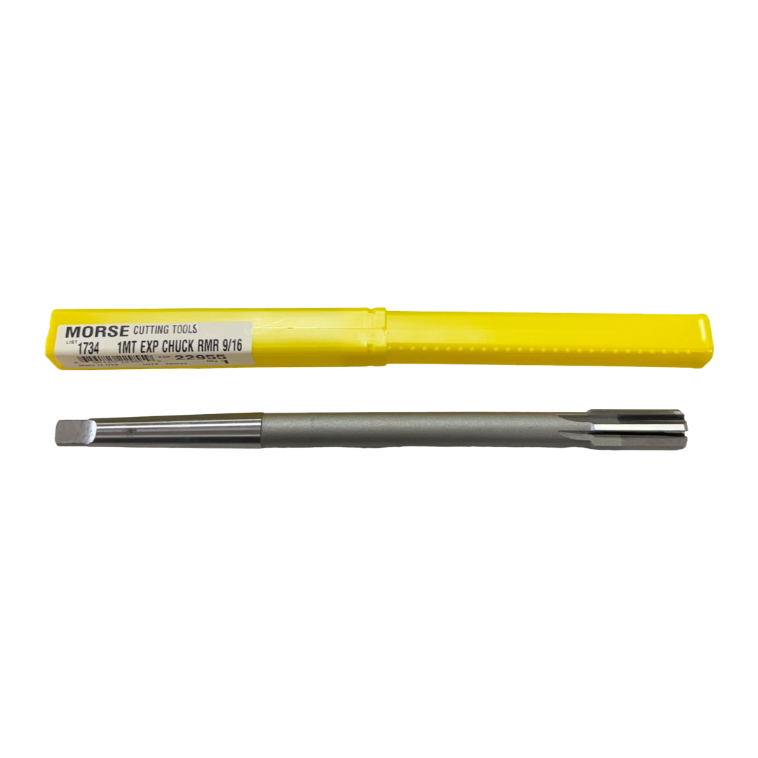 Morse 9/16" HSS Taper Shank Expansion Chucking Reamer 1MT USA Made