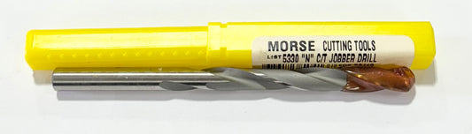 Morse Letter N Carbide Tipped Drill Bit Jobber Length USA Made
