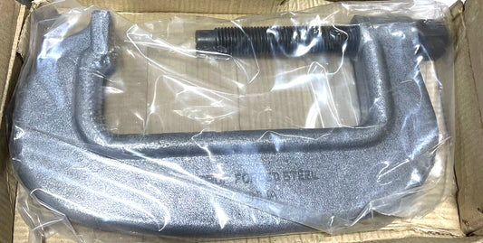 National 10-1/2" Heavy Duty Drop Forged C-Clamp 3-1/8" Throat Depth