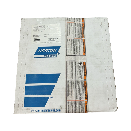 Norton 12" x 1" x 3" Straight Toolroom Grinding Wheel 46 Grit Ceramic Alumina