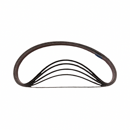 Norton 1/2" x 24" Abrasive Sanding Belts 40 Grit Aluminum Oxide 5 Pack