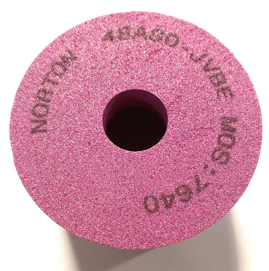 Norton 3" x 2" Surface Grinding Wheel Straight Cup 48A80-JVBE Rim 1/2" Back 1/2"