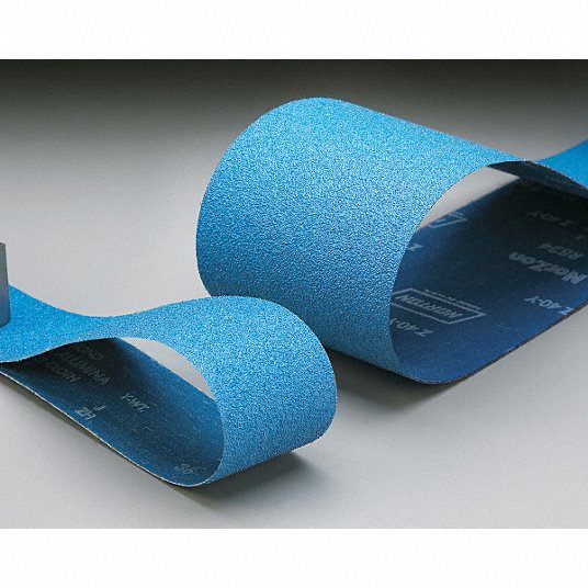 Norton 4" x 132" NorZon Plus R824 Narrow Sanding Belts 36 Grit Zircona 10pk