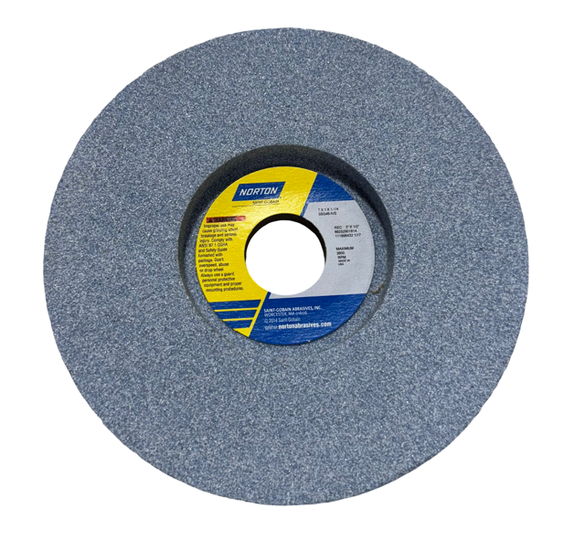 Norton 7" x 1" x 1-1/4" Toolroom Wheel Type 5 Recessed One Side Ceramic Alumina 5SG46-IVS