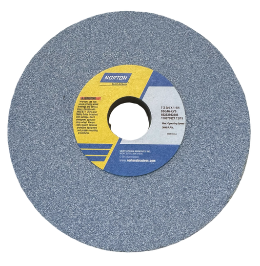 Norton 7" x 3/4" x 1-1/4" Surface Grinding Wheel 5SG46-KVS USA Made