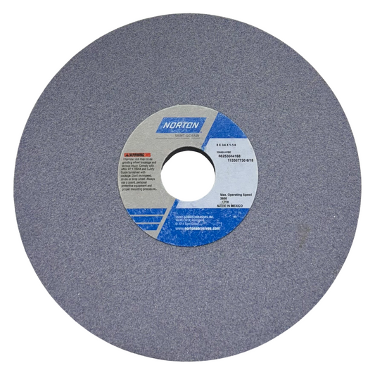 Norton 8" x 3/4" x 1-1/4" Straight Toolroom Grinding Wheel 32A60-HVBE