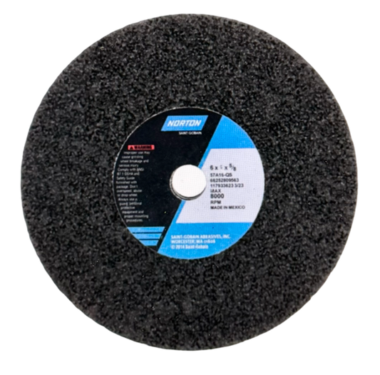 Norton Gemini 6" x 1" x 5/8" Snagging Grinding Wheel 16 Grit Aluminum Oxide