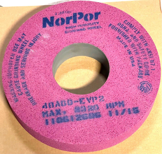 Norton NORPOR 14" X 2-1/2" X 5" High Porosity Grinding Wheel 48A60-EVP2 USA Made