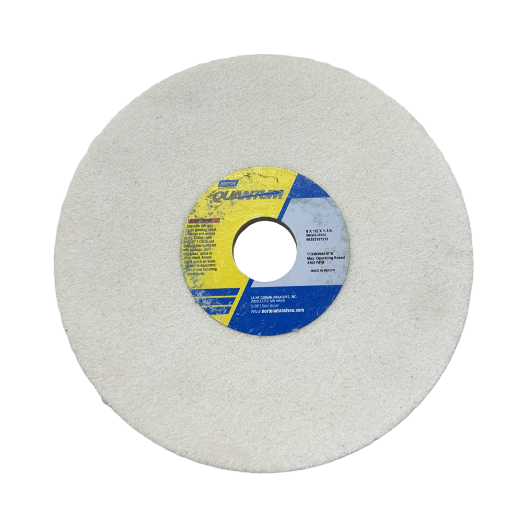 Norton QUANTUM 8" x 1/2" x 1-1/4" Toolroom Grinding Wheel Type 1