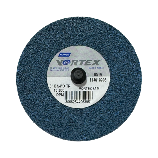 Norton VORTEX 3" Roloc Deburring Disc Medium Grade Aluminum Oxide