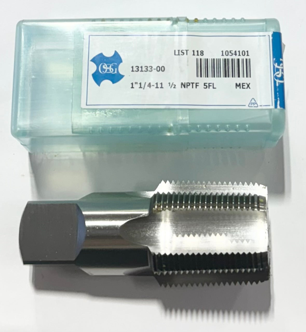 OSG 1-1/4"-11.5 NPTF HSS Pipe Tap 5 Flute Taper Tap